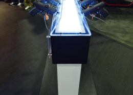 custom product display with LED lighting